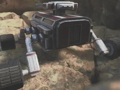 Scifi City Tank Free low-poly 3D model