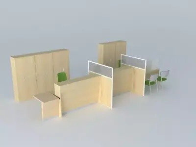 Office furniture 3D model shop