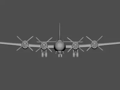 B29 aircraft 3D model  3D model