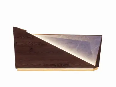 Reception Table Low-poly 3D model