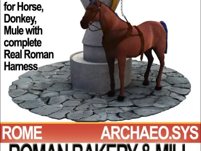 Roman Town Bakery Mill 3 1 3D model