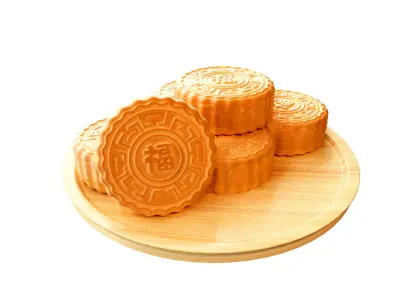  Chinese Mid-Autumn Festival elements 3D model