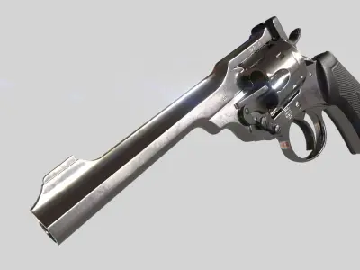 Webley MK VI Revolver PBR Low-poly 3D model