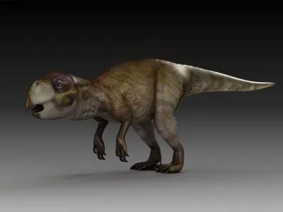plant-eating Dinosaur Psittacosaurus an ancient Psittacosauridae 3D model