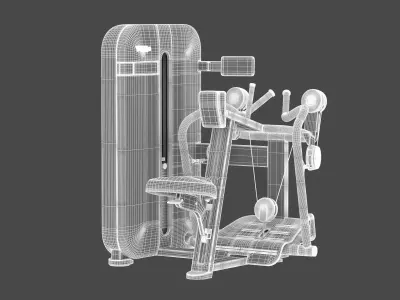 Technogym Selectorized Artis Low Row 3D model