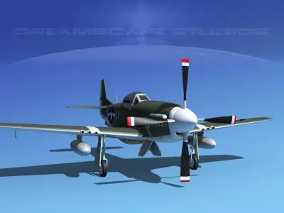 P-51D Mustang Contessa Katy 3D model