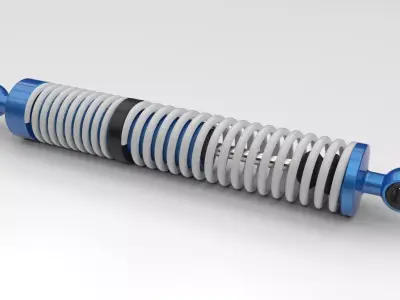 Shock absorber 3D model