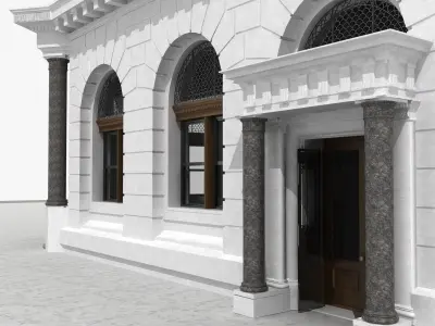 New York corner building 3D model