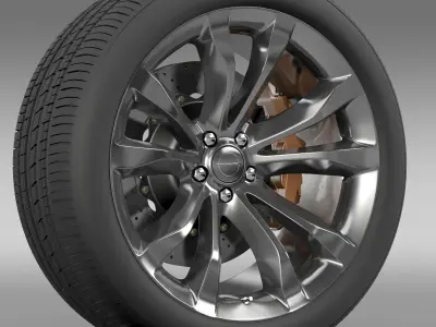 Chrysler 300C Platinum 2015 wheel 3D model