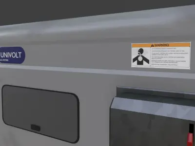 Rooftop AC unit Low-poly 3D model