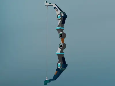 SCI-FI anime bow Free low-poly 3D model