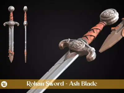 Stylized Sword - Rohan Sword Pack 3D Model Collection