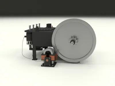 Wright Flyer Engine 3D model