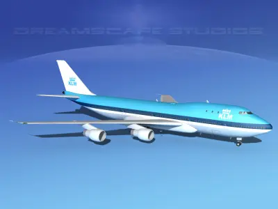 Boeing 747-100 Royal Dutch KLM 3D model