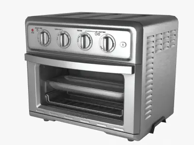 Air Fryer Toaster Oven Low-poly 3D model