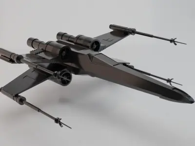 Star Wars X-Wing Starfighter Low-poly 3D model