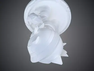 Chibi Mecha Warrior Cute Armored Hero Figurine PM-378 3D print model