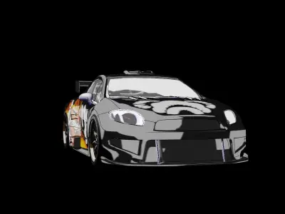 Big lou Mitsubishi Eclipse GT Free 3D model