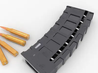 rifle magazine 3D model