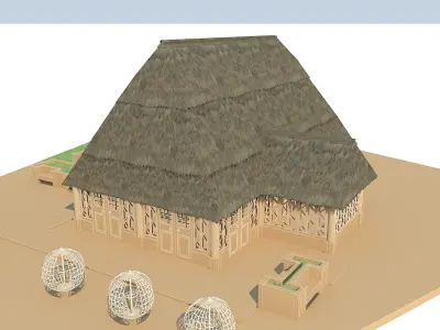 Bungalow Restaurant 3D model