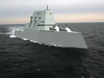 USS Zumwalt DDG-1000 RC 3D print model