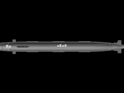 Virginia Class SSGN 806 USS Wahoo 3D model