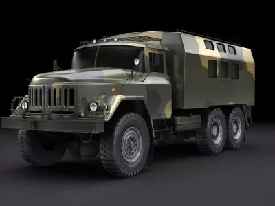truck military vehicle 3D model