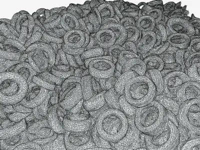 Tire dump 3D model