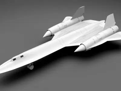 SR 71 Blackbird Scale model 3D print model