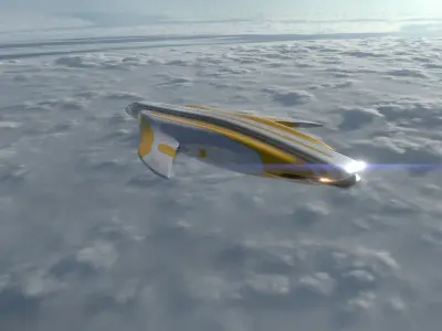 Freight Spaceship 3D model