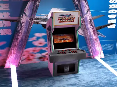 3D Arcade Game Flight Rush Edition 3D model