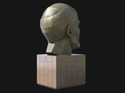 Lenin Monument Low-poly 3D model