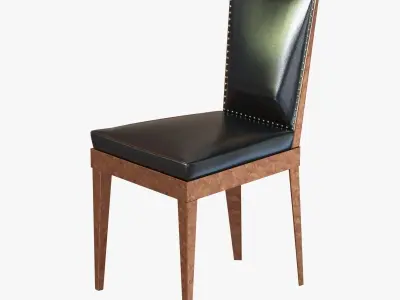 art deco dining chair 3D model