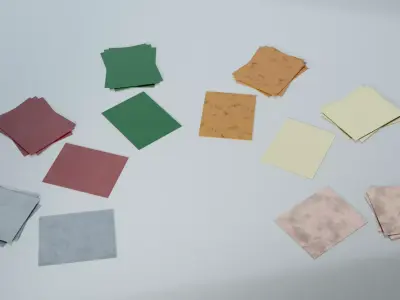 Resources Pack - Sheets Low-poly 3D model