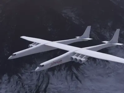 Stratolaunch airplane 3D model