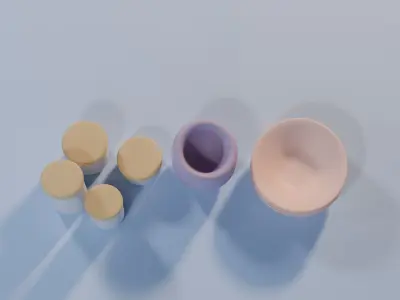 Kitchen Clutter Low Poly Asset Free low-poly 3D model