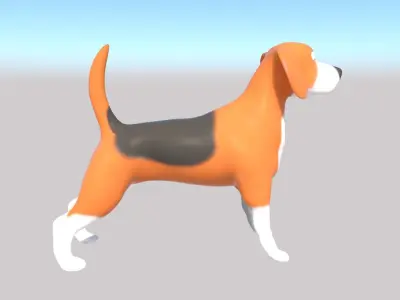 3d Model Bigl beagle dog Free 3D model