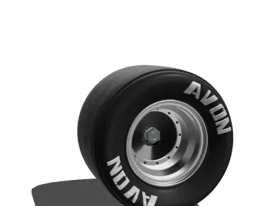 15inch Vintage Racing Wheels Smoothie x3 offsets with Tires 3D print model