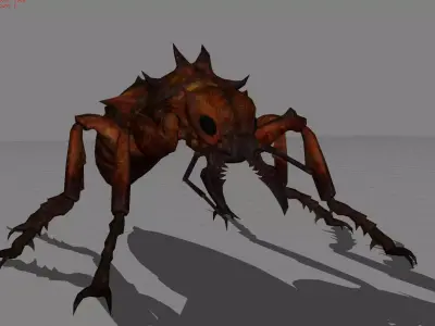 Fire Ant Animal Low-poly 3D model