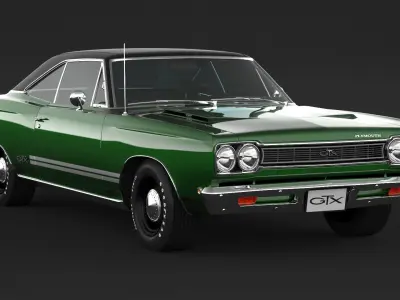 1968 Plymouth GTX 3D model