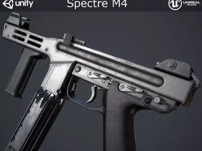 Spectre M4 Low-poly 3D model