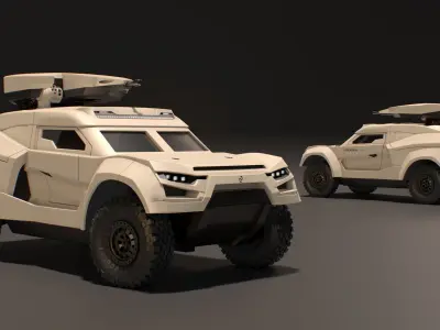 Cockerill I-X Armored Vehicle with Combat Turret 3D model