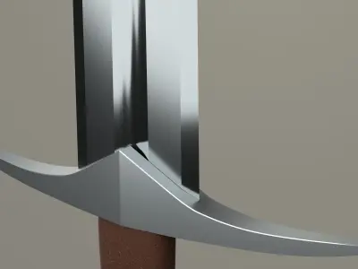  3D Historical Sword - One-handed Arming Shortsword Free low-poly 3D model