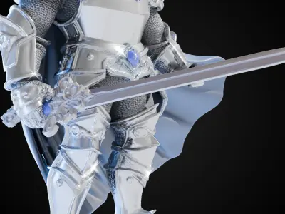 Stylized Sword - Ceremonial Royal Dignitarys - Game Ready 3D model