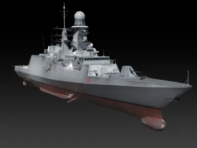 ITS Carlo Bergamini Low-poly 3D model