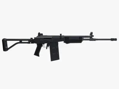 Galil 308 AR model 329 3D model