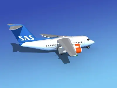 BAe 146-100 SAS 3D model