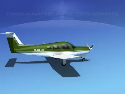 Piper PA-28R-201 Arrow III V09 3D model