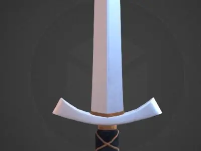 PBR RPG Weapon Collection Set Low-poly 3D model