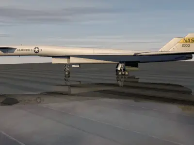 North American XB-70 Valkyrie 3D model
